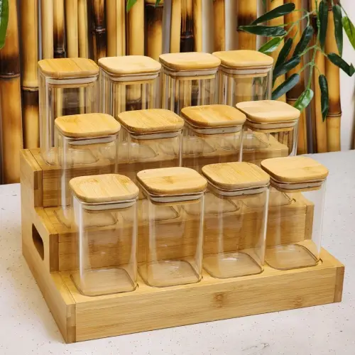 پخش بانکه های ادویه ارتفاع 8 مربع درب بامبو تک و عمده کد R034