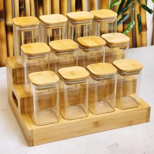 پخش بانکه های ادویه ارتفاع 10 مربع درب بامبو تک و عمده کد R036