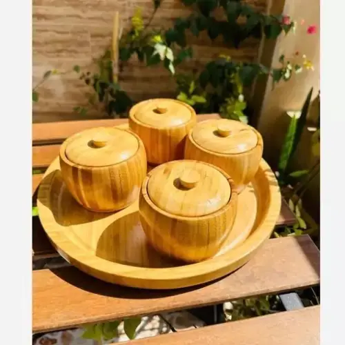 Wooden Candy Dish Set, Code B322