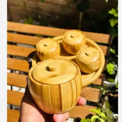 Wooden Candy Dish Set, Code B322