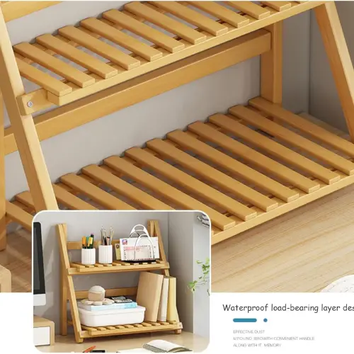 Wooden Two-Tier Stand - Code B327