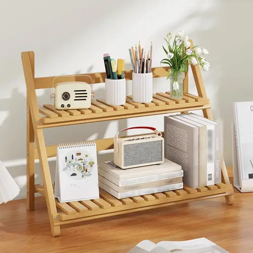 Wooden Two-Tier Stand - Code B327