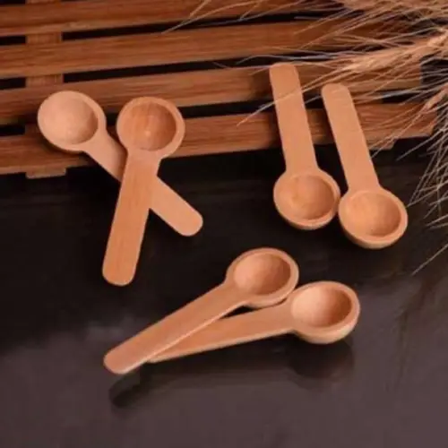Set of 6 Wooden Spice Spoons - Code B329
