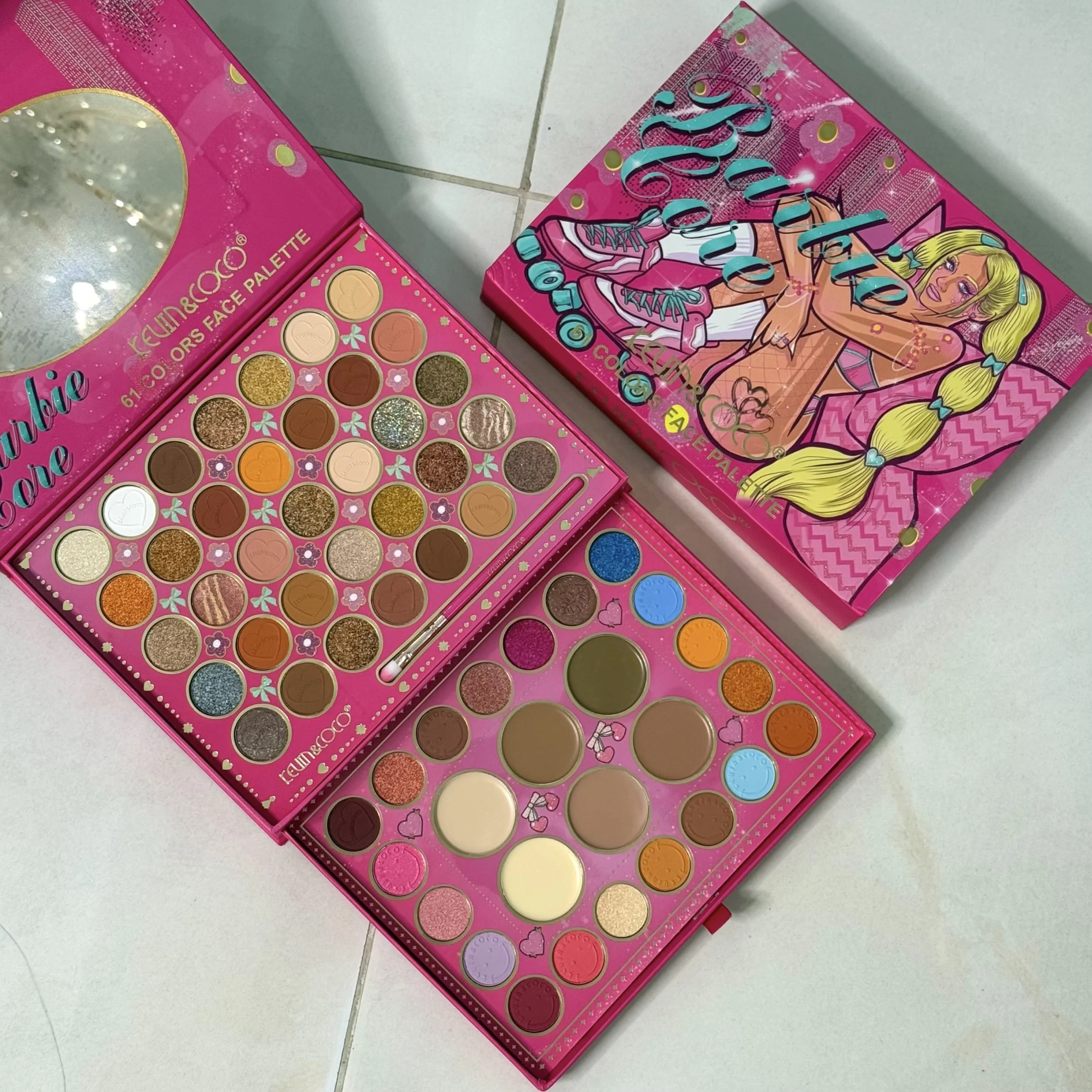 پخش پک آرایشی ۲طبقه باربی کوین کوکو تک و عمده کد Z2198