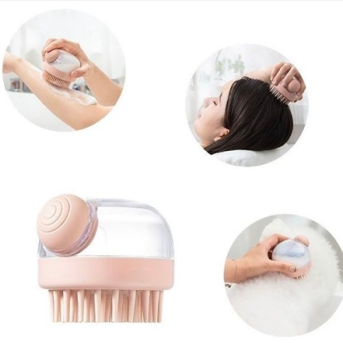 خرید سرشور و برس بدن دوکاره مخزن دار سیلیکونی تک و عمده کد Z2213