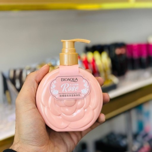 خرید لوسیون بدن 235 میلی پمپی بیوآکوا مدل گل رز تک و عمده کد Z2221