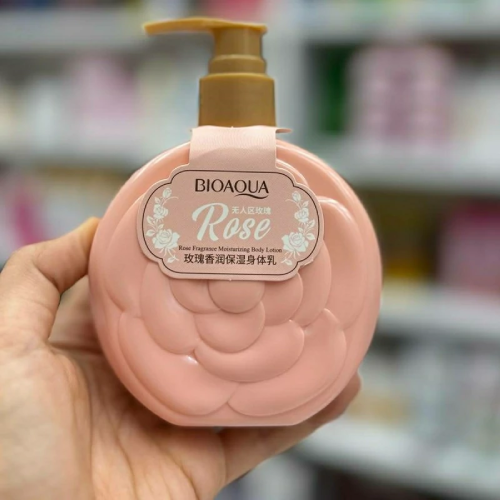 پخش لوسیون بدن 235 میلی پمپی بیوآکوا مدل گل رز تک و عمده کد Z2222