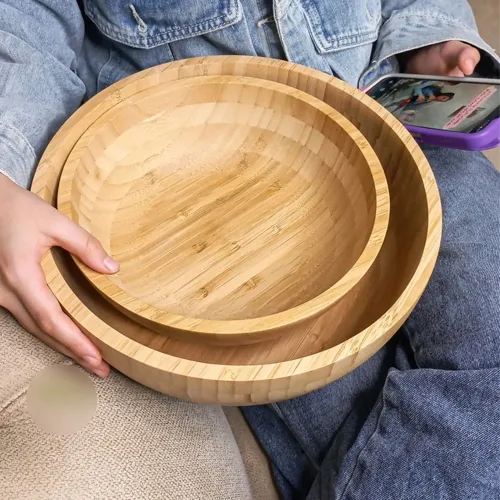 پخش  کاسه  بامبو سایز متوسط تک و عمده کد G5513