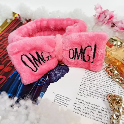 پخش هدبند حوله ای پاپیونی طرح omg تک و عمده کد Z2244