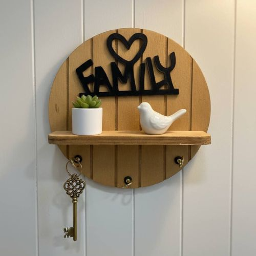 پخش جاکلیدی دیواری دایره چوبی تک و عمده کد Z3424