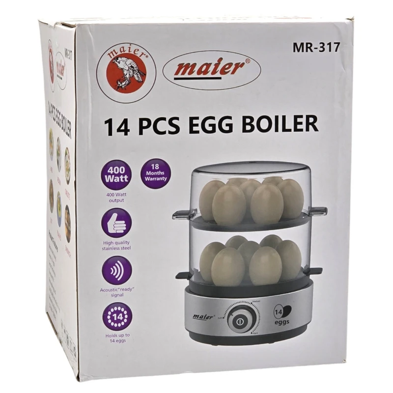 پخش تخم مرغ پز ۱۴ عددی مایر مدل MR317 تک و عمده کد Z2308