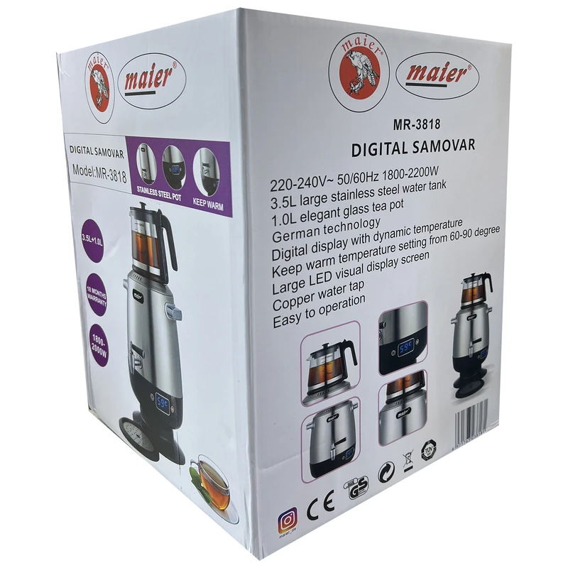 خرید سماور برقی ۳.۵ لیتر مایر مدل MR3818  تک و عمده کد Z2317