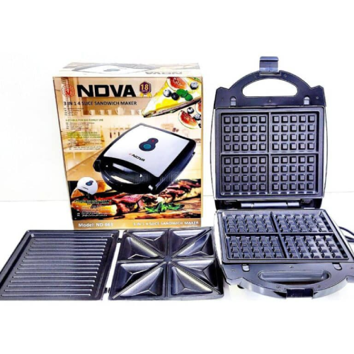 خرید ساندویچ ساز ۳ کاره ندوا مدل ND-663 تک و عمده کد Z2343