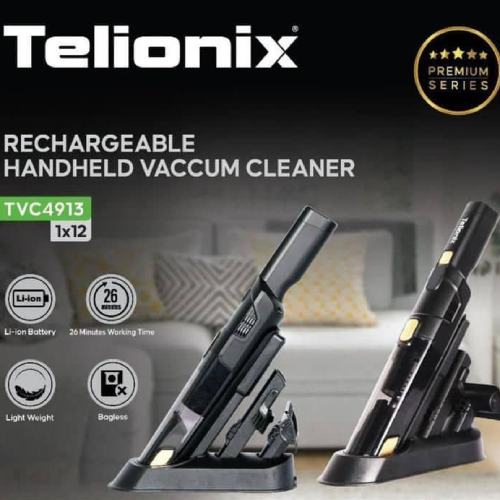 پخش جارو شارژی دسته کوتاه تلیونیکس مدل 4913 تک و عمده کد Z2348