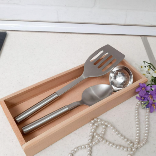 خرید نظم دهنده کفگیر و ملاقه مدل چوبی تک و عمده کد Z3437