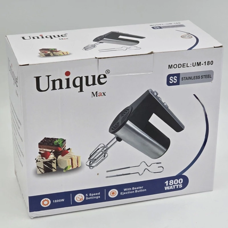خرید همزن برقی یونیک مکس اصلی مدل UM180 تک و عمده کد G5608