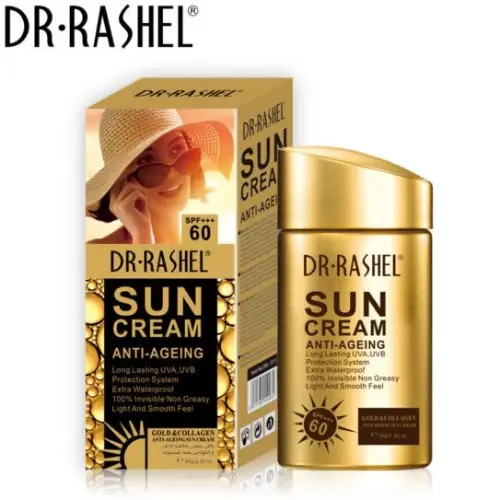 پخش ضد آفتاب بی رنگ دکتر راشل SPF60 و SPF75 تک و عمده کد R102