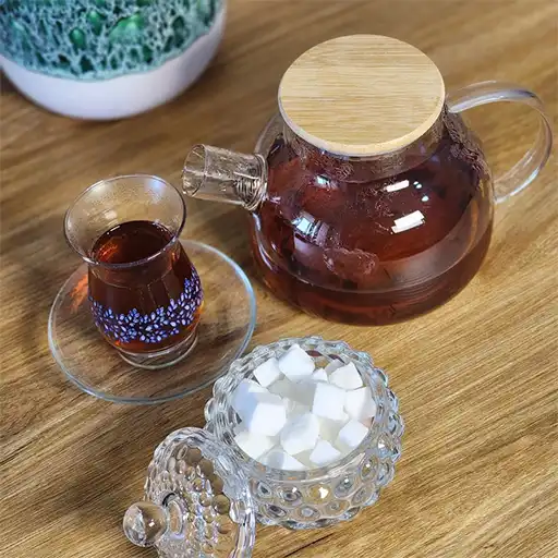 1.5L Borosilicate Teapot