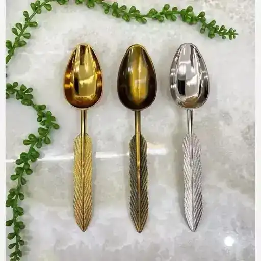 پخش عمده قاشق آجیل طرح پر ضخیم تک و عمده کد L1123