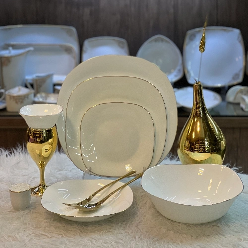 پخش عمده ست 26 تیکه آرکوپال مقصود دینو طرح طلا هلندی تک و عمده کد L1139