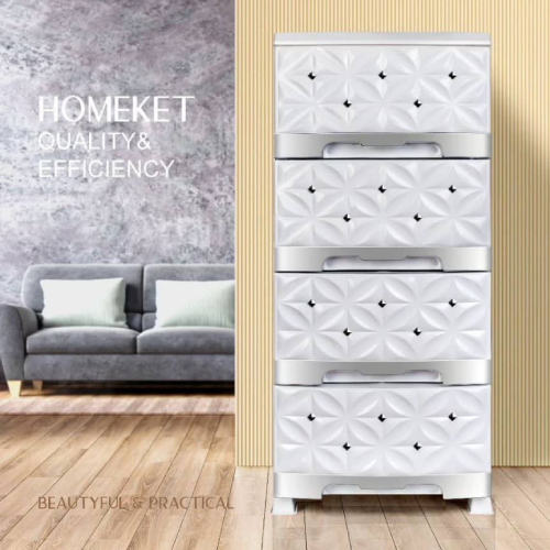 پخش دراور ۴ طبقه نگین پرگل هوم کت تک و عمده کد Z2376