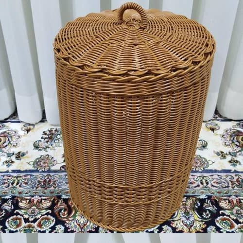 خرید سبد رخت حصیری دست بافت تک و عمده کد Z2377