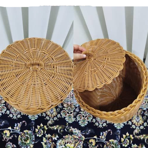 خرید سبد رخت حصیری دست بافت تک و عمده کد Z2377