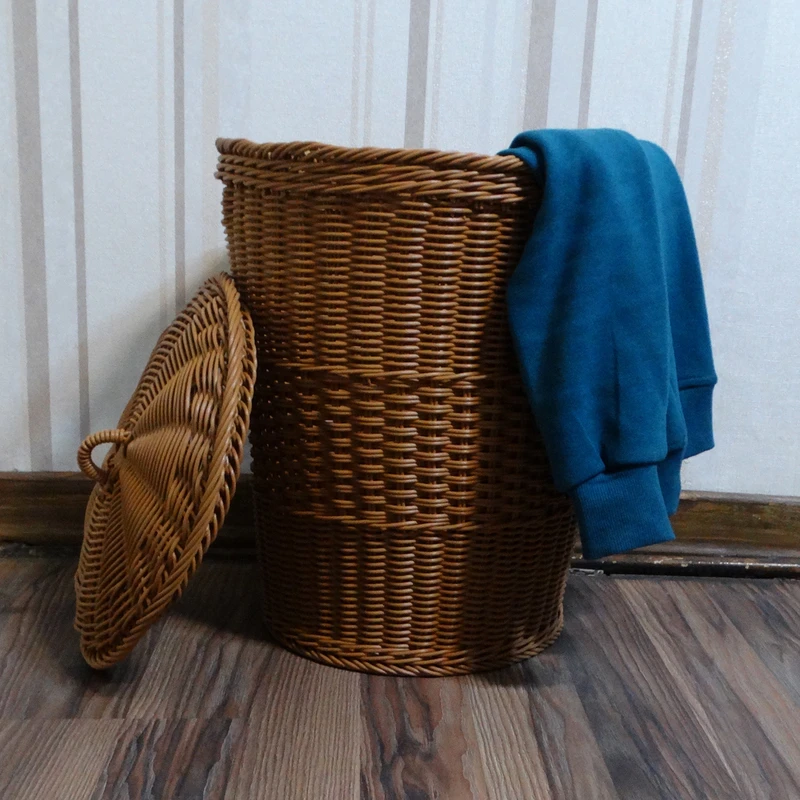 پخش سبد رخت حصیری دست بافت تک و عمده کد Z2378