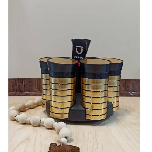 خرید ست جا ادویه ۶ عددی گردان تایلندی بازن تک و عمده کد Z2399