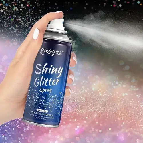 پخش اسپری گلیتری مو و بدن Kingyes   تک و عمده کد R131