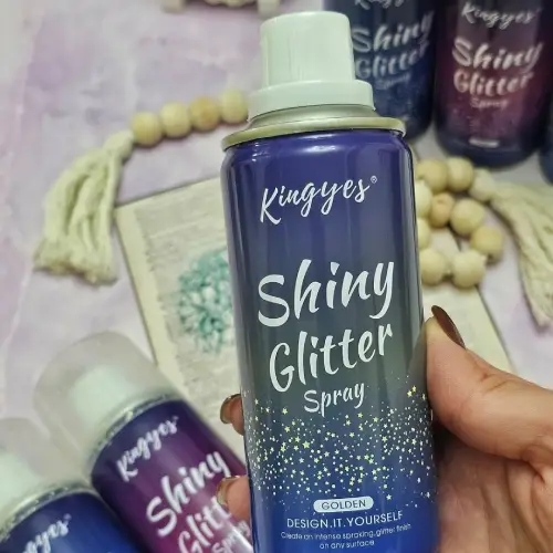 پخش   اسپری گلیتری مو و بدن Kingyes  تک و عمده کد R132