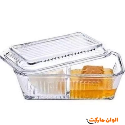 پخش ظرف نگه دارنده 2 خانه درب دار هوم کت تک و عمده کد Z2428