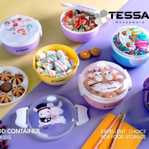 پخش ظرف غذا کودک ماهان گرد برند tessa تک و عمده کد Z2434