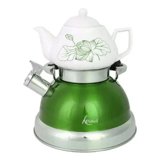 خرید ست کتری و قوری نوبل مدل 2020 کد E1413 تک و عمده