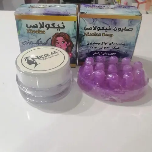 پخش پک کرم + صابون نیکولاس تک و عمده کد r148