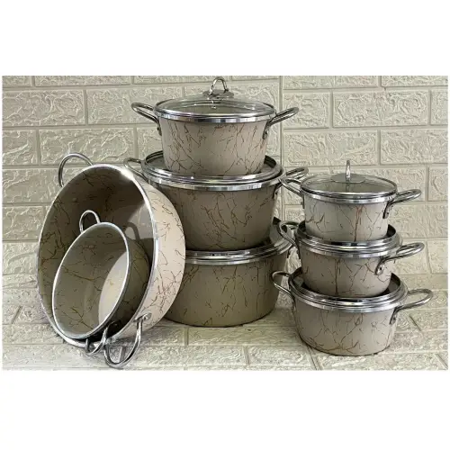 خرید-سرویس-قابلمه-تفلون-14پارچه-طرح-ماربل-ترخان-کد-e1433-تک-و-عمده