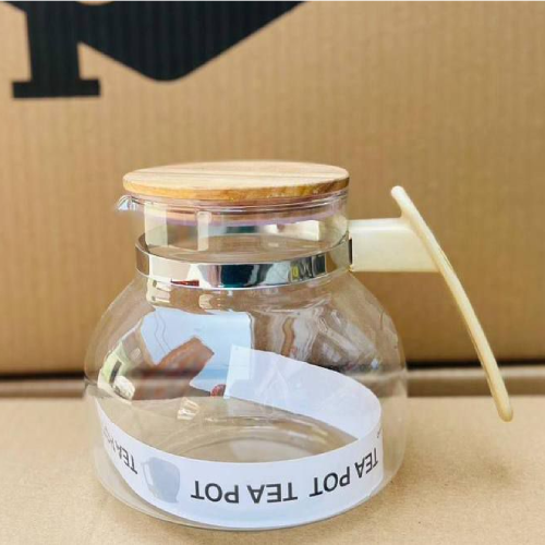 خرید قوری پیرکس  ۱۰۰۰ میل شهریار درب بامبو تک و عمده کد Z2497