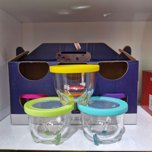 پخش کاسه شیشه ای درب رنگی ریرا تک و عمده کد Z2524