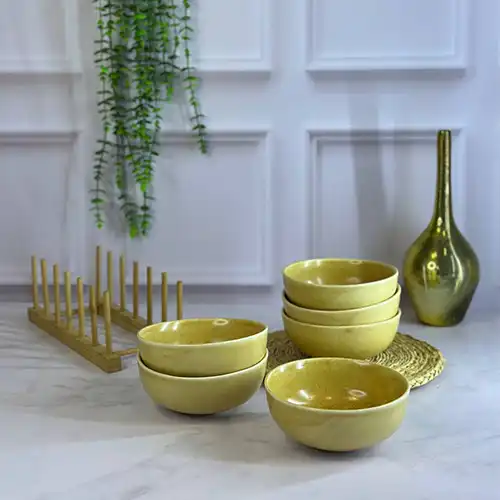 Stoneware Reactive Glaze Bowl