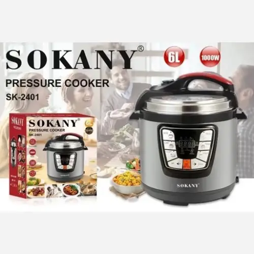 خرید زودپز دیجیتال ۶ لیتری سوکانی مدل SK-2401 تک و عمده کد B453