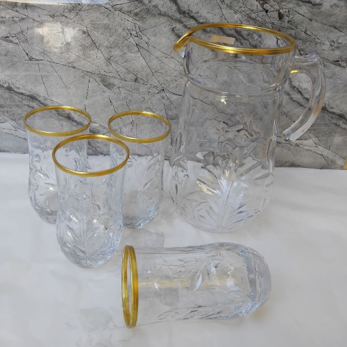 خرید پارچ و لیوان لب طلا نارسیس تک و عمده کد Z2549