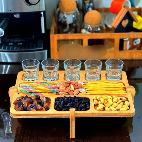 پخش اردوخوری ۵شات مستطیل پایه دار تک و عمده کد G5729