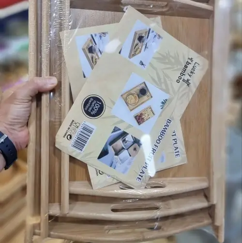 پخش سینی 3 تایی بامبو تک و عمده کد R188