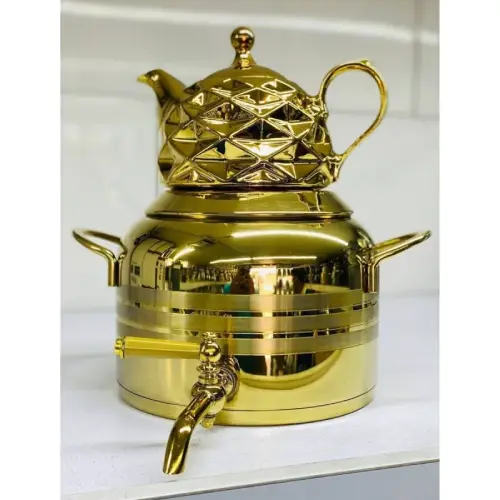 خرید-کتری-قوری-شیردار-طلایی-کد-e1513-تک-و-عمده