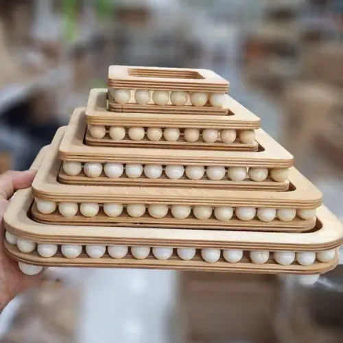 پخش سینی  5 تیکه بزرگ  مهره دار تک و عمده کد R192