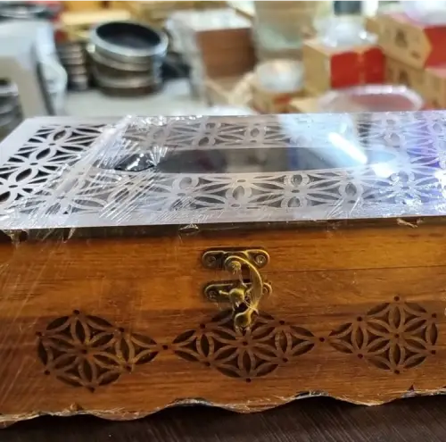 خرید  جا دستمال کاغذی چوبی تک و عمده کد R197