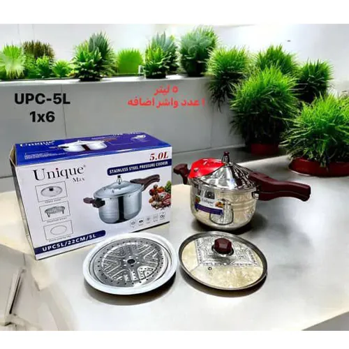 خرید زودپز 5 لیتری استیل یونیک UPC_5L تک و عمده کد G5774
