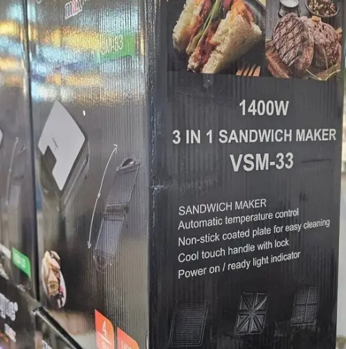 خرید-ساندویچ-ساز-یونیک-vsm-33-استیل-۳-کاره-کد-r201