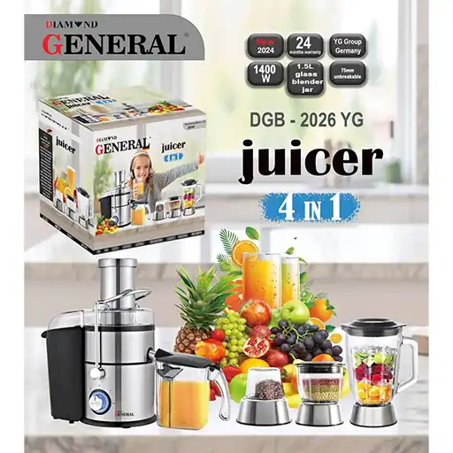 ابمیوه-گیر-چهارکاره-جنرال-مدل-dgb-2026yg-تک-و-عمده
