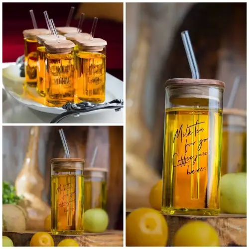 خرید-لیوان-اسموتی-شیشه-ای-نی-دار-کد-b675